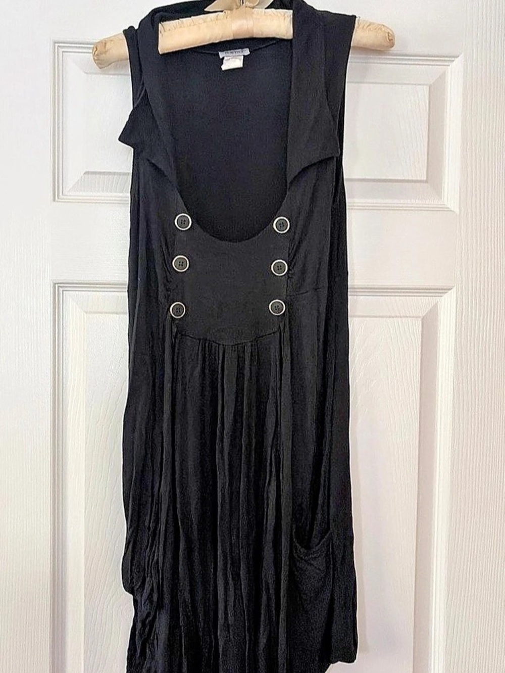 Poetry Black Sleeveless Maxi Dress